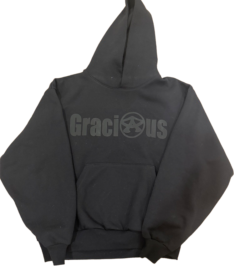 BLACK ON BLACK GRACIOUS HOODIE