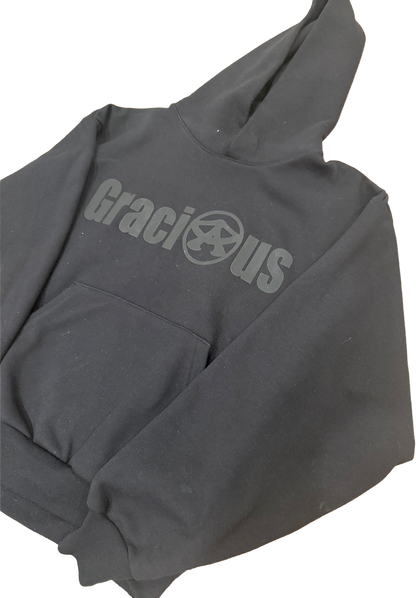 BLACK ON BLACK GRACIOUS HOODIE