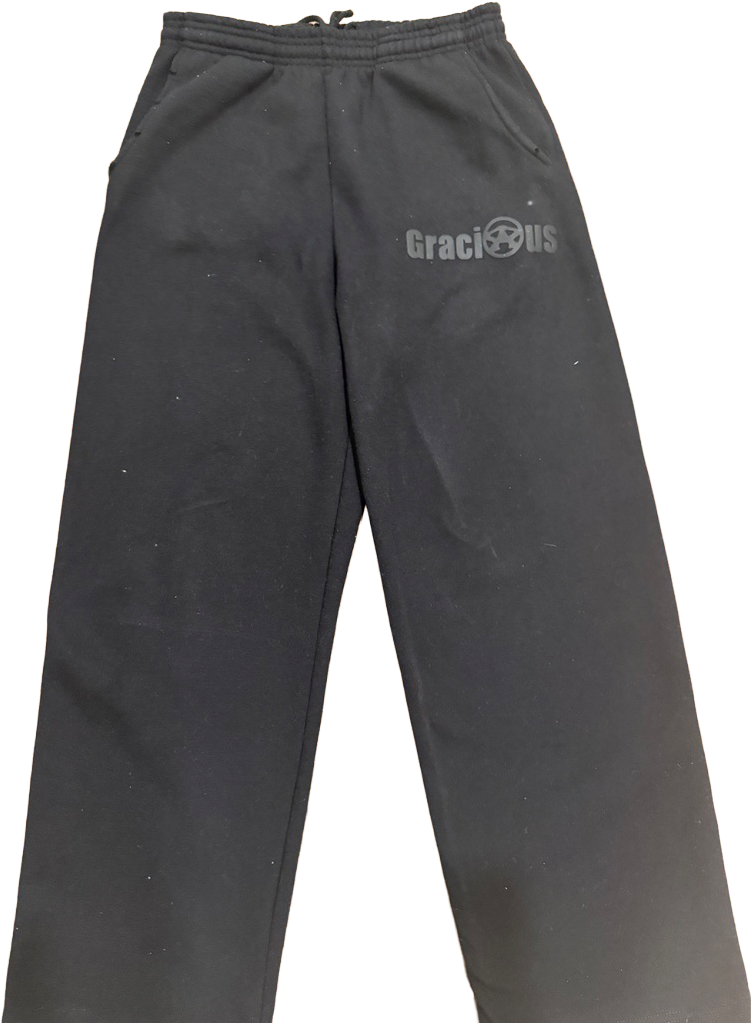 BLACK ON BLACK GRACIOUS SWEATS