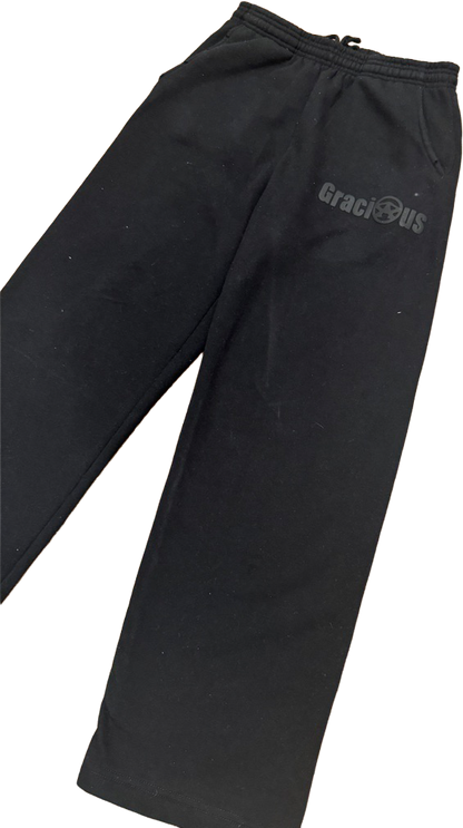 BLACK ON BLACK GRACIOUS SWEATS
